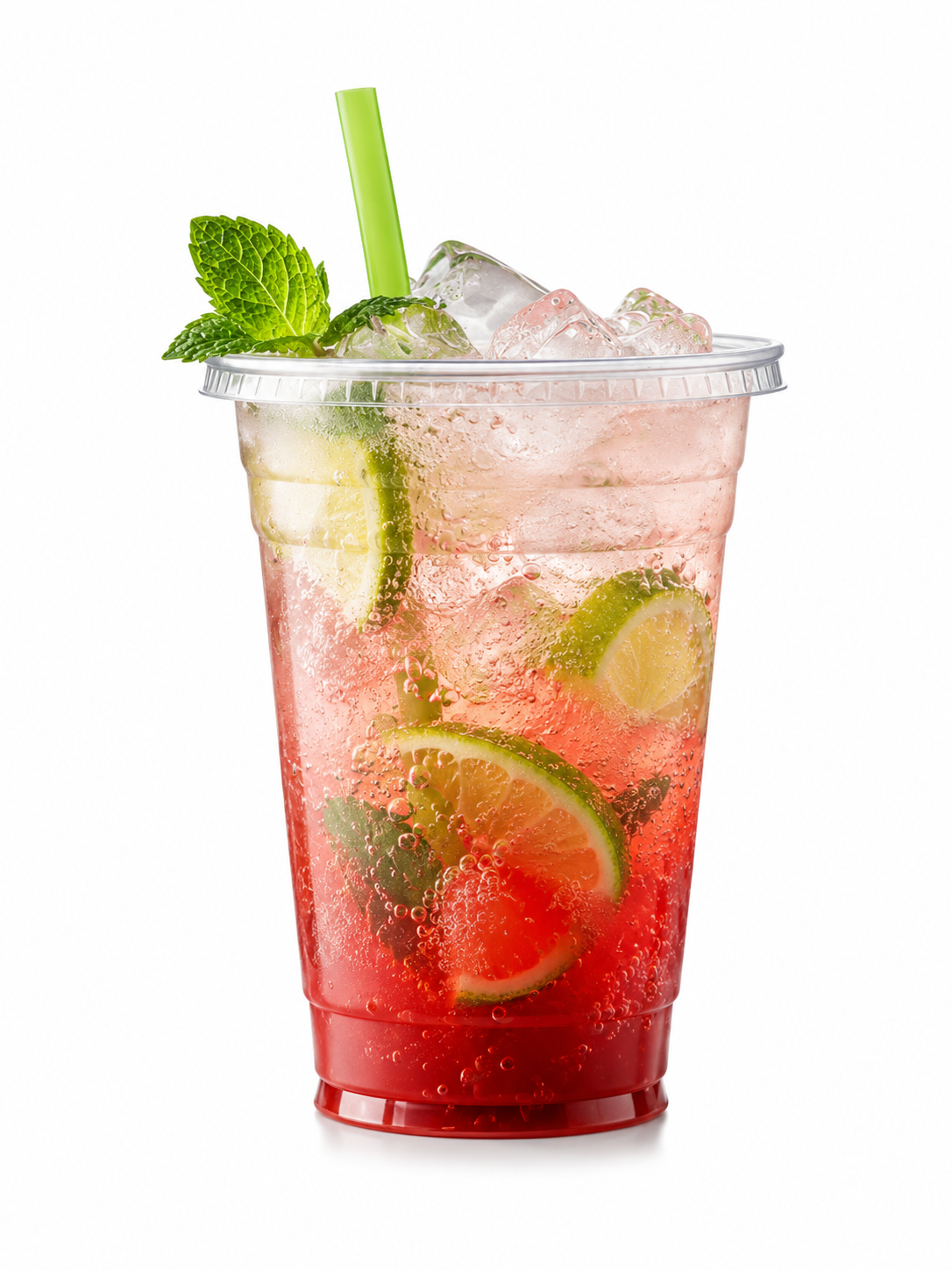 Limonade Limetten&Erdbeer